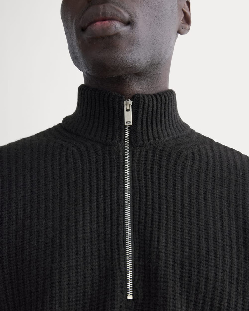 THE FELTED MERINO HALF-ZIP SWEATER 3