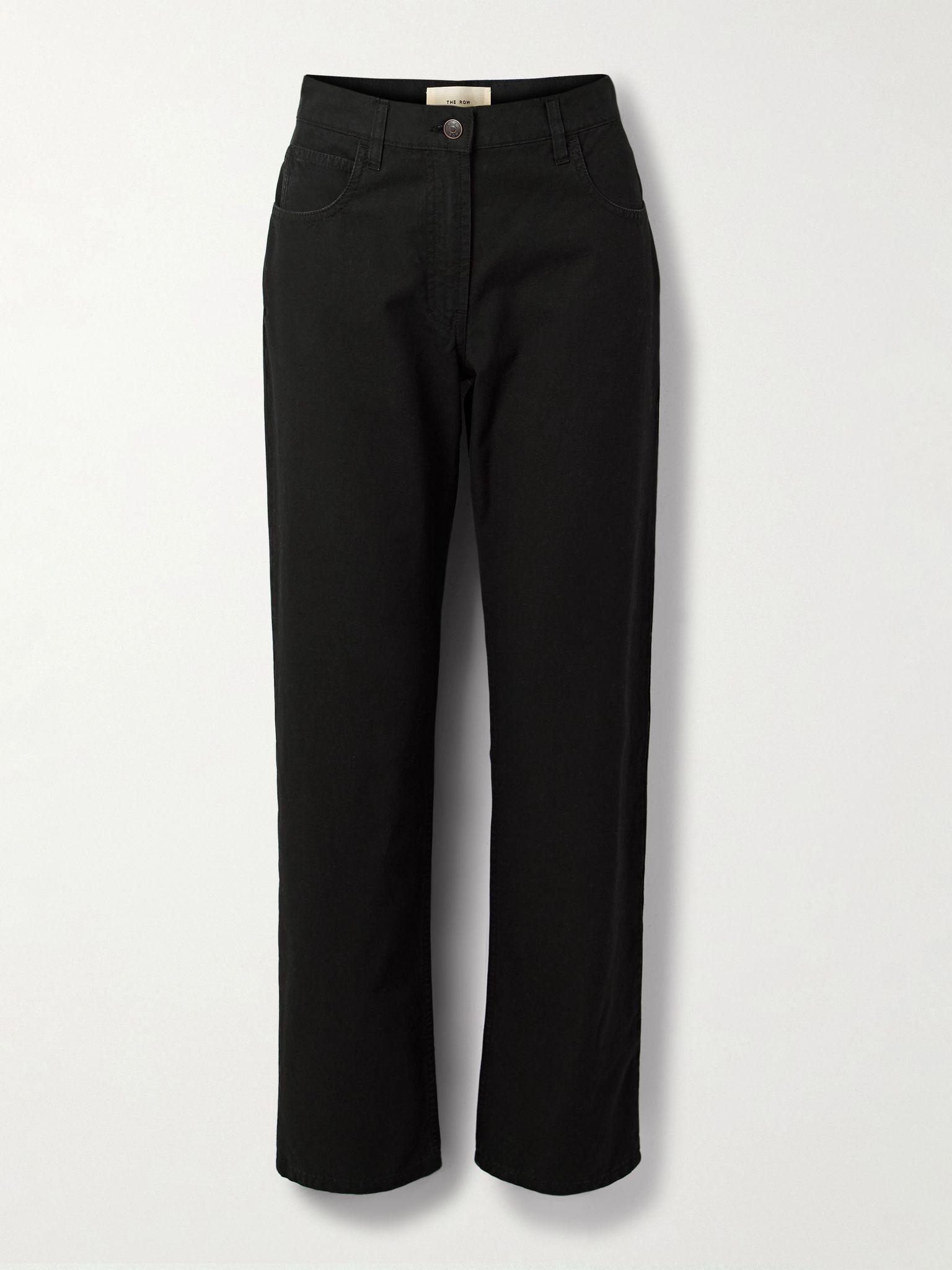 Landais mid-rise straight-leg jeans Black - 1