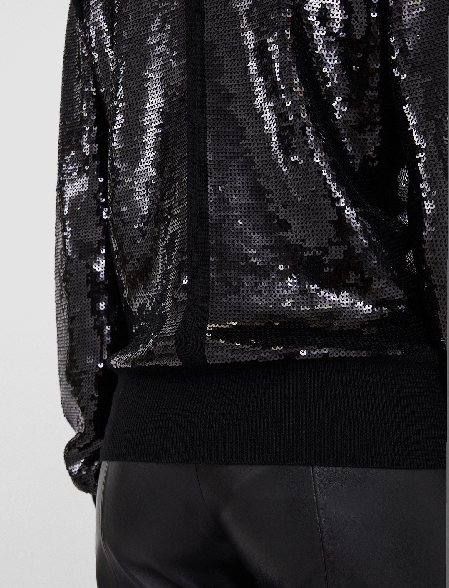 Sequins Knit High Neck Jumper - 6