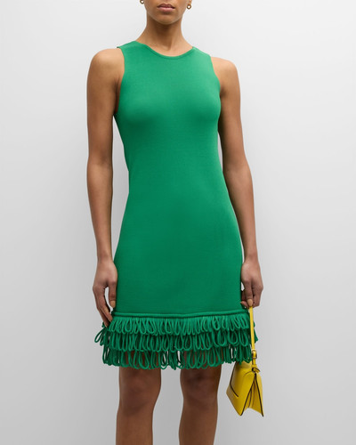 SIMONMILLER Albers Sleeveless Knit Looped-Fringe Mini Dress outlook