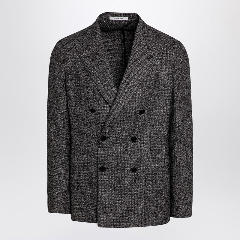 Tagliatore - Tagliatore Brown double-breasted jacket in wool blend - 1