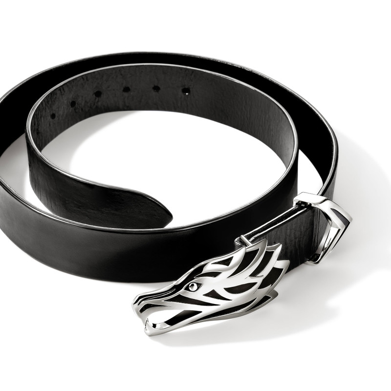 JOHN HARDY Naga Belt, Sterling Silver, Leather outlook