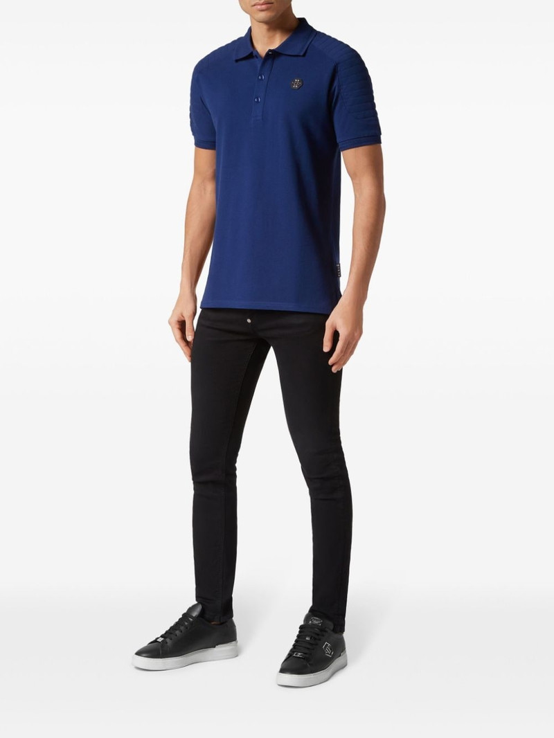 PHILIPP PLEIN pique polo shirt outlook