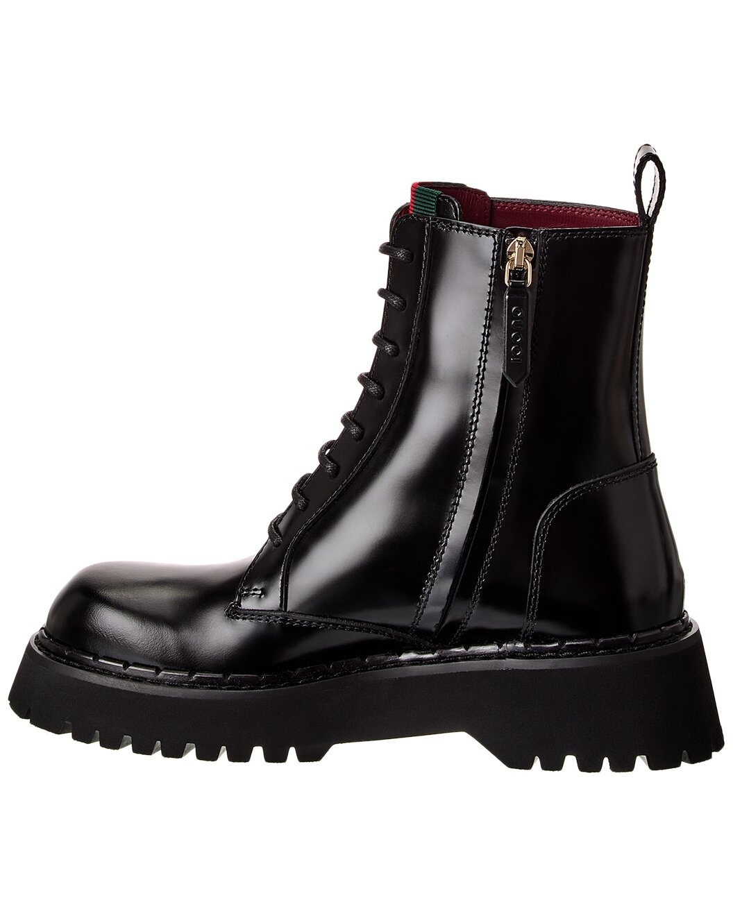 Gucci Web Leather Boot - 2