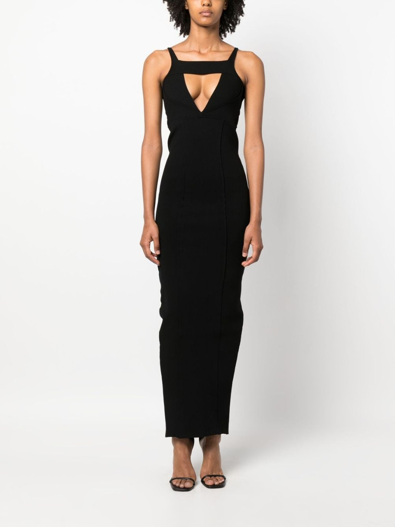 Rick Owens cut-out sleeveless maxi dress outlook