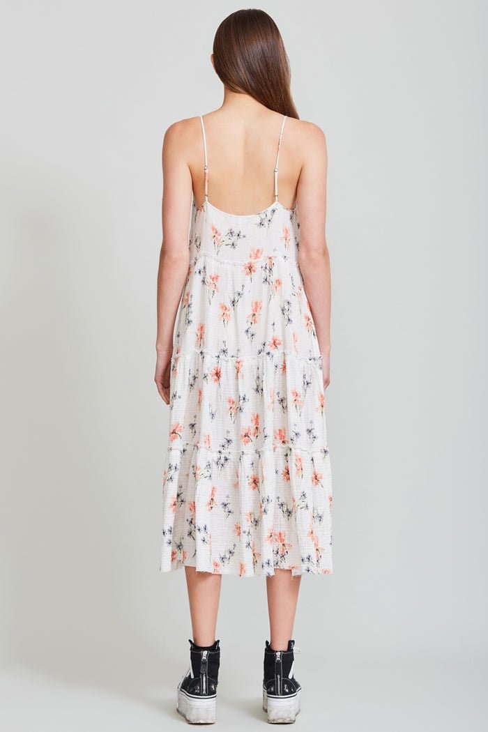 Midi Slip Dress - Ecru Floral | R13 Denim Official Site - 3