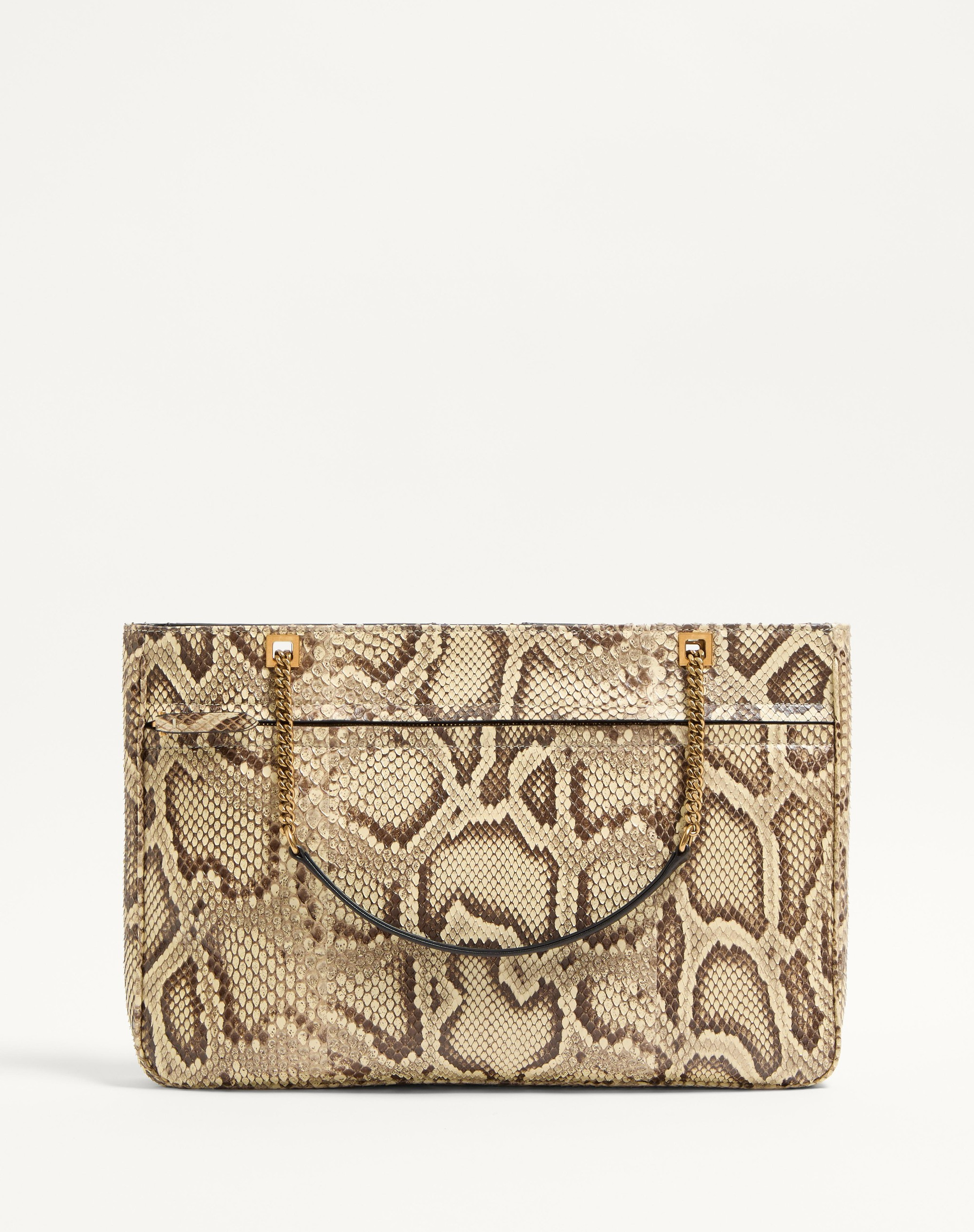VALENTINO GARAVANI VIVA SUPERSTAR MEDIUM PYTHON SHOPPING BAG - 5