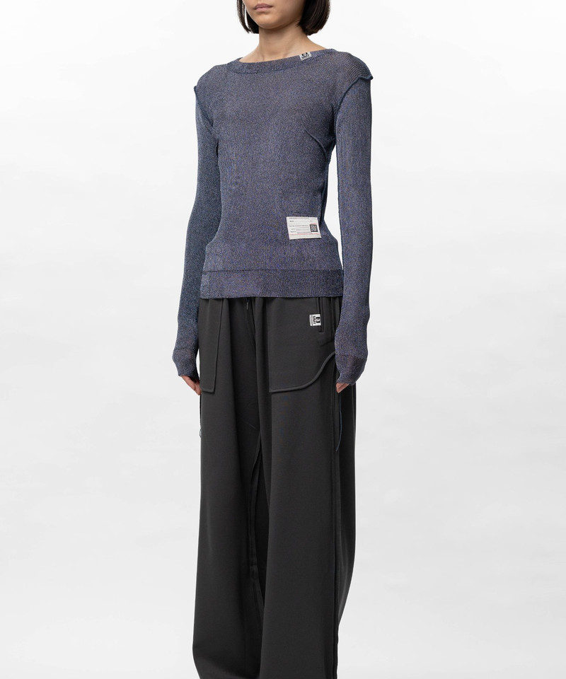 Inside-Out Glitter Knit Sweater 11