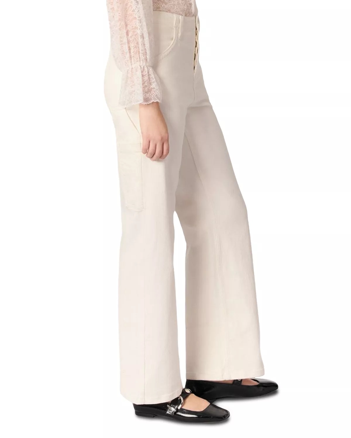 Carpenter Cut Jeans in White - 4