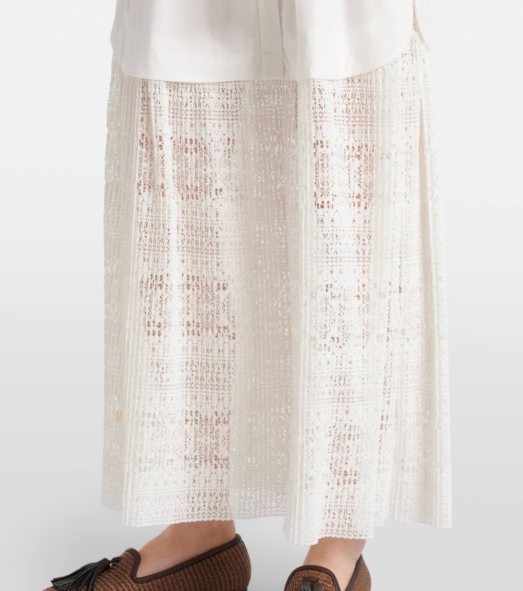Jenner poplin and lace shirt dress - 5