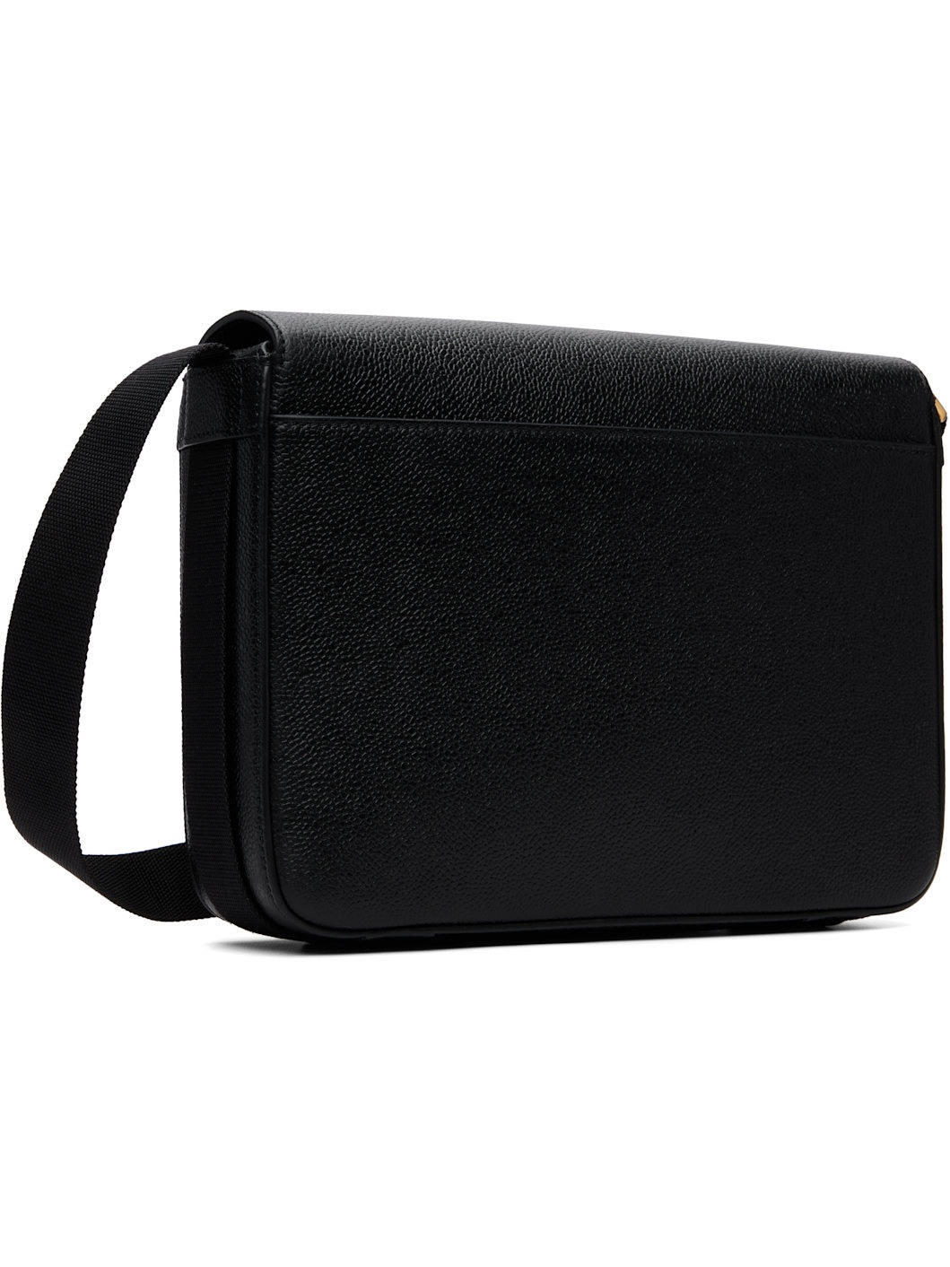 Black Pebble Grain Reporter Bag - 3