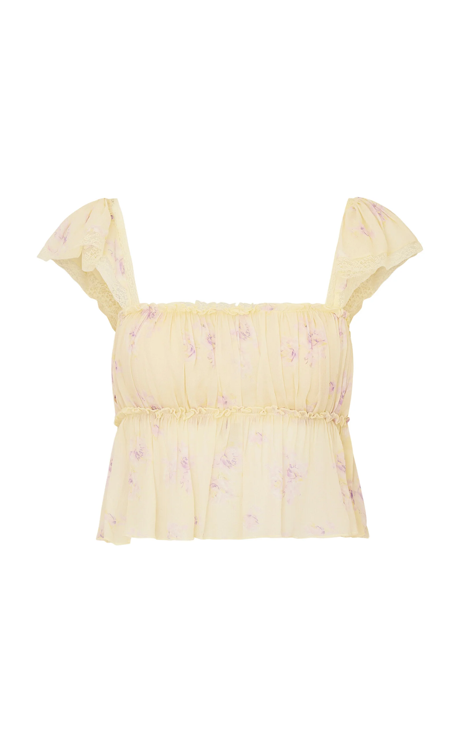 Siena Printed Top yellow - 1