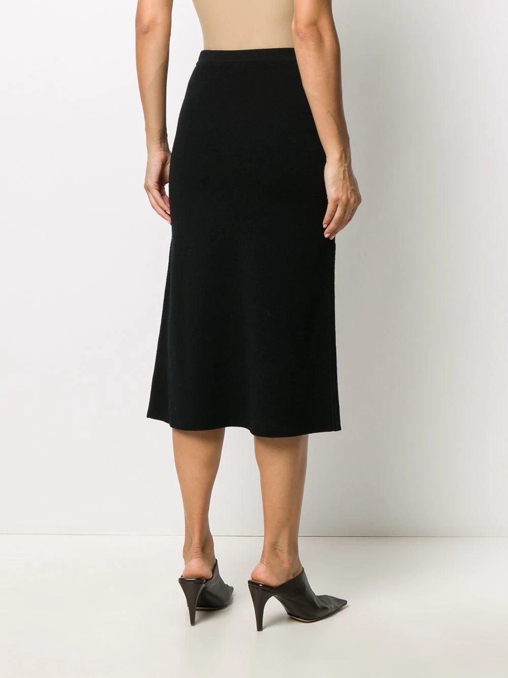 high-waisted midi skirt - 4