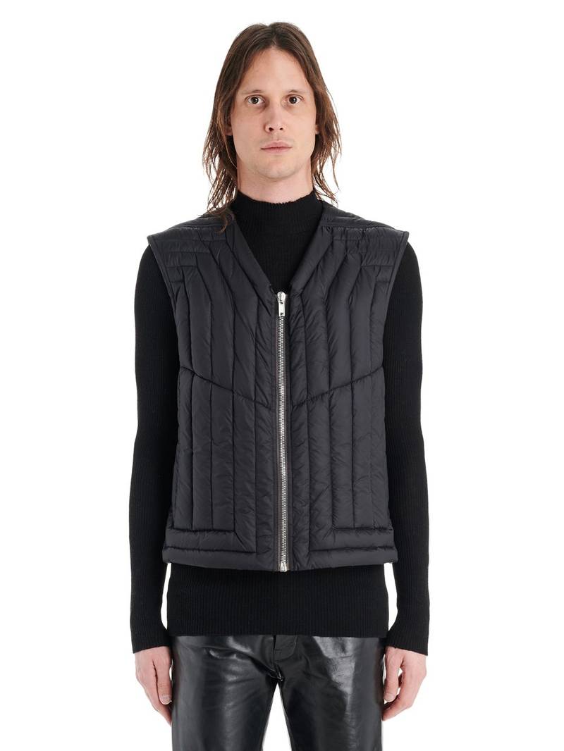 Black Down Cargo Vest 1