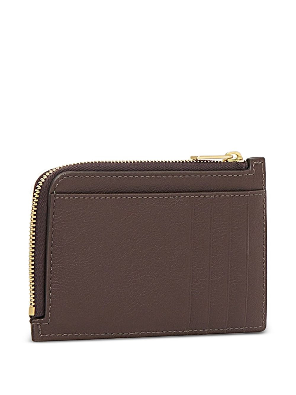 logo-print leather wallet - 2