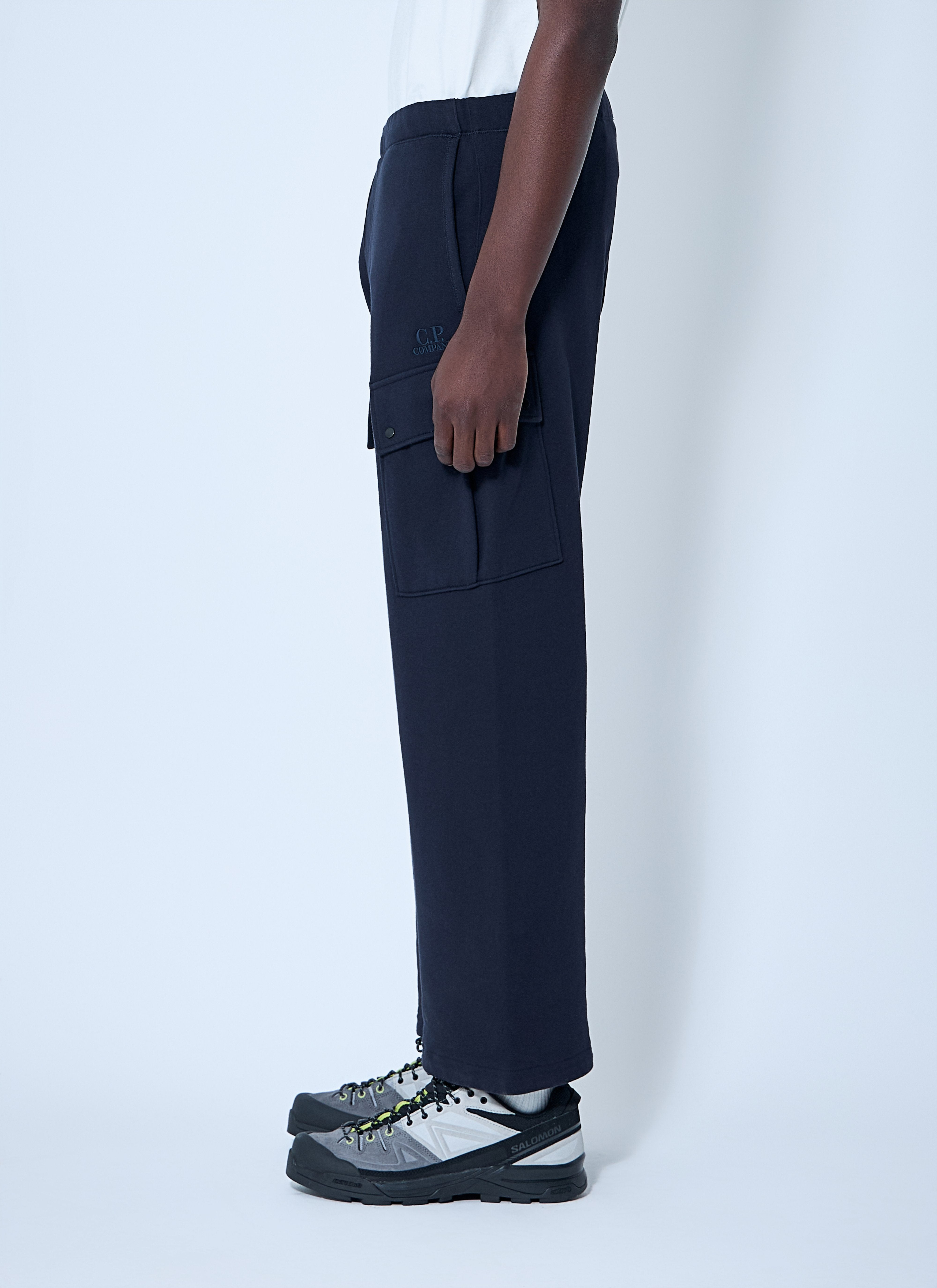 C.P. Company Men Diagonal Raised Fleece Cargo Pants - 3