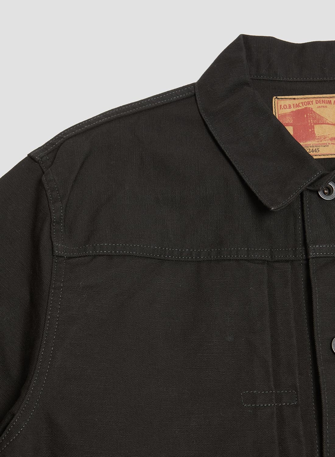FOB Factory Cotton Duck Jacket Black - 4