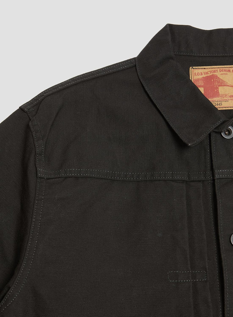 FOB Factory Cotton Duck Jacket Black 4