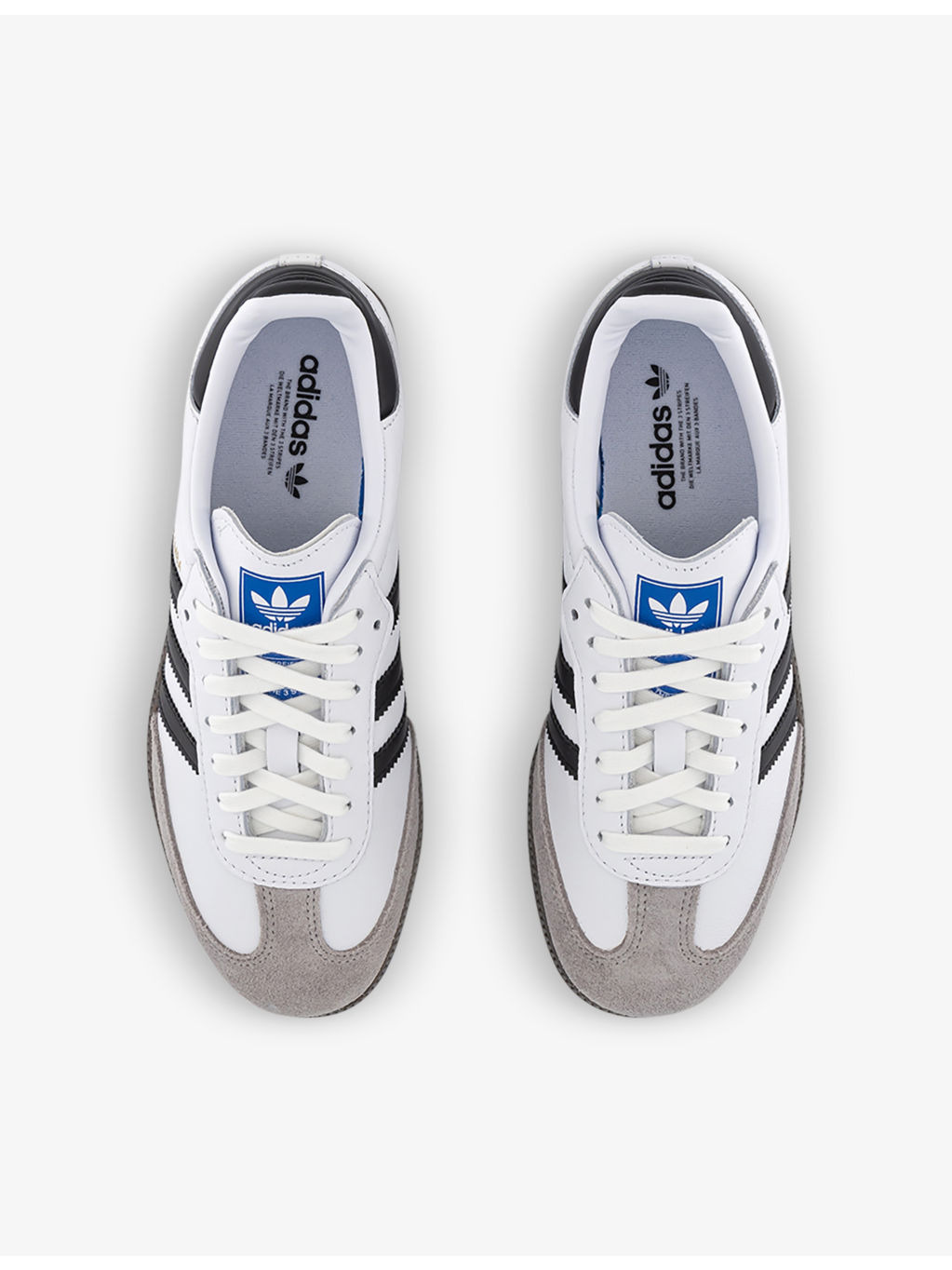 Samba OG logo-print leather low-top trainers - 2