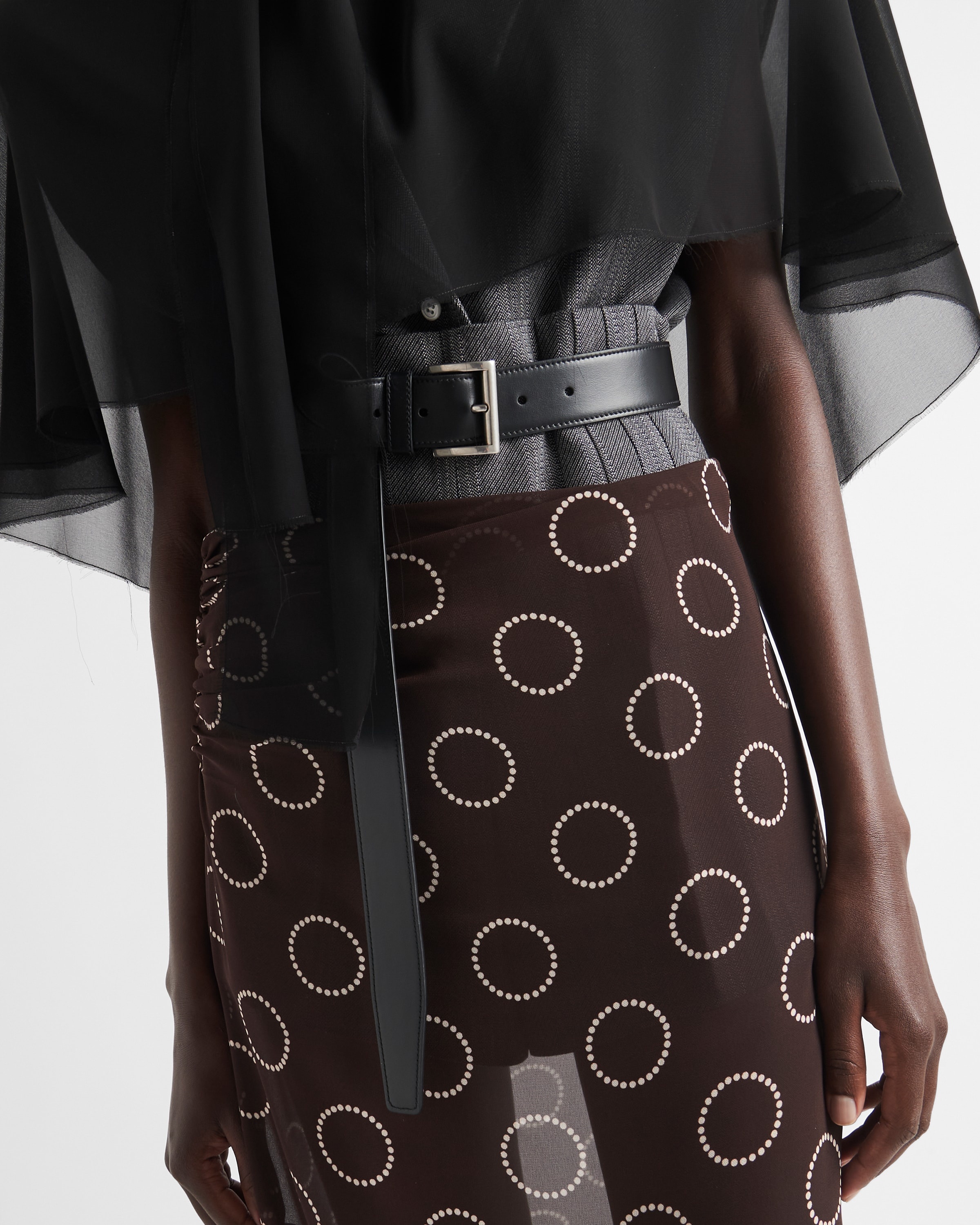 Printed georgette skirt - 6