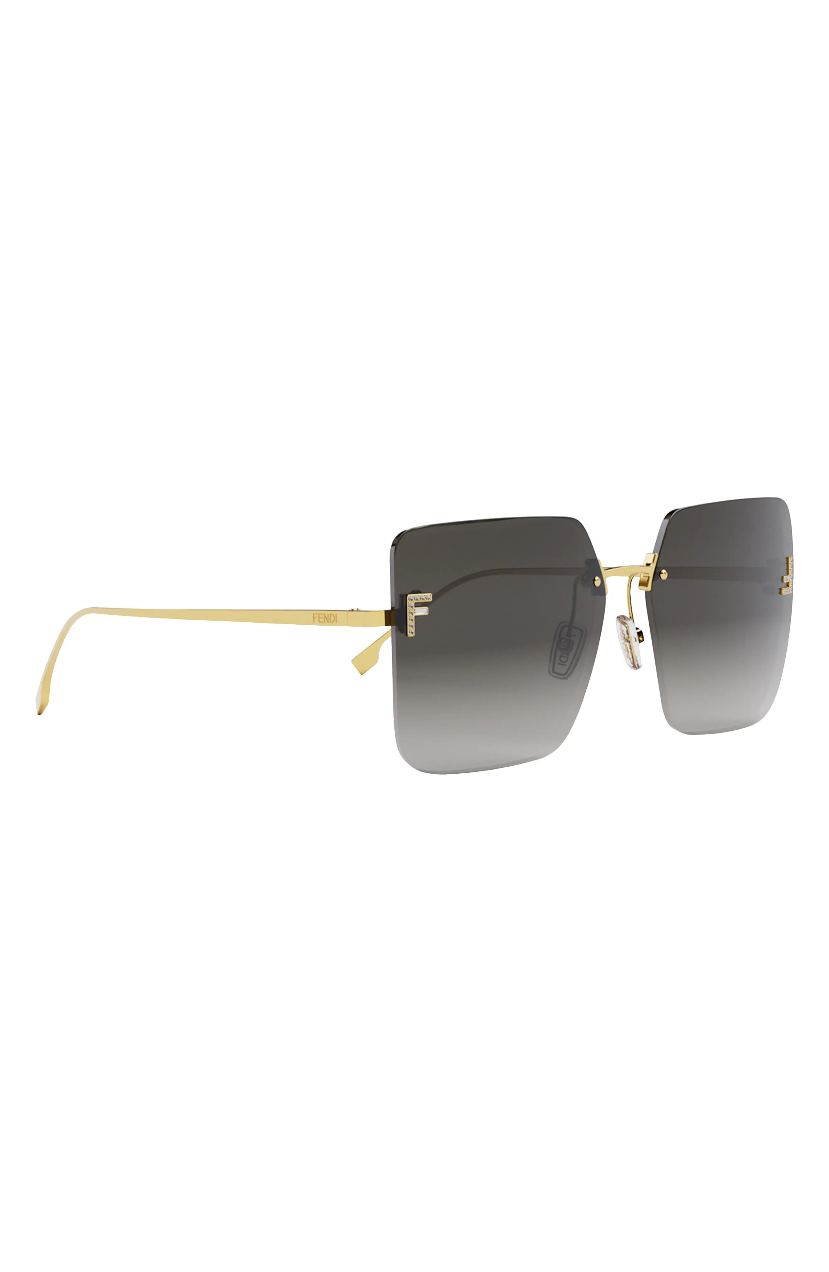 'Fendi First 59mm Geometric Sunglasses - 5