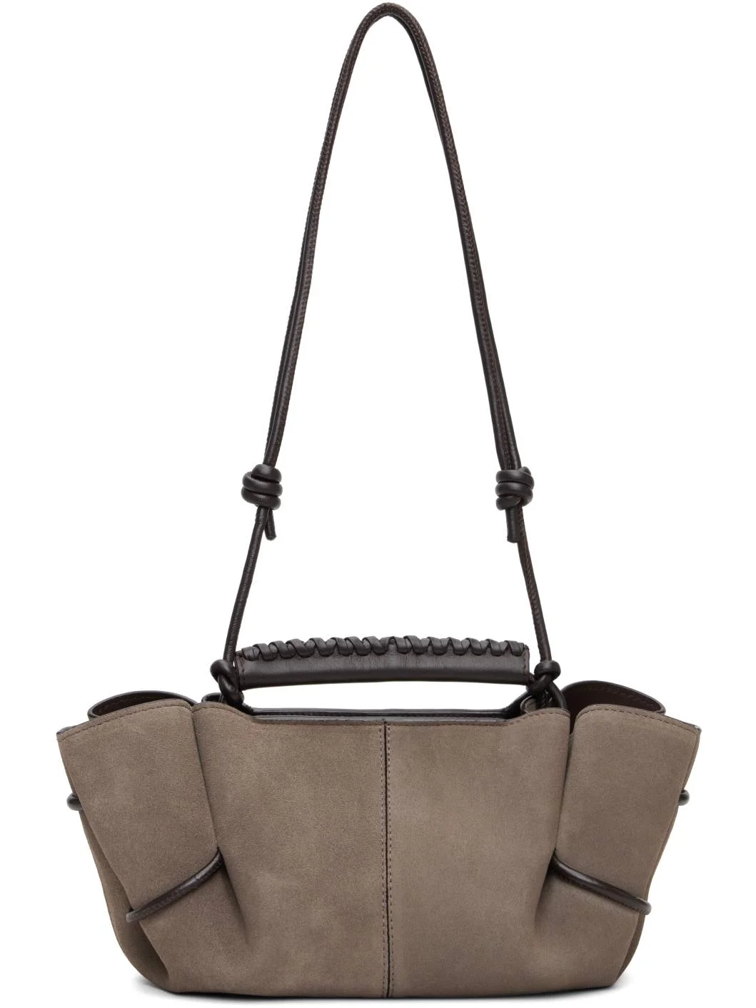 Gray Arta Mini Suede Bag - 1