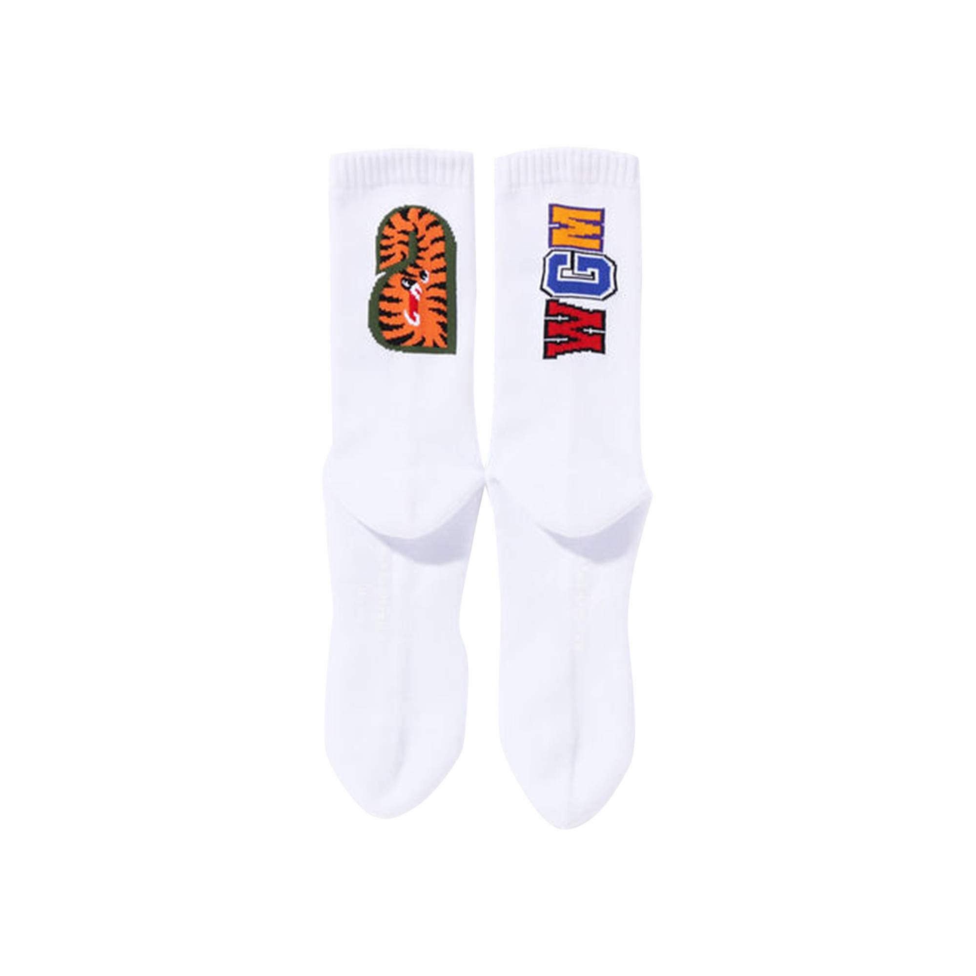 BAPE Shark Socks 'White' - 3