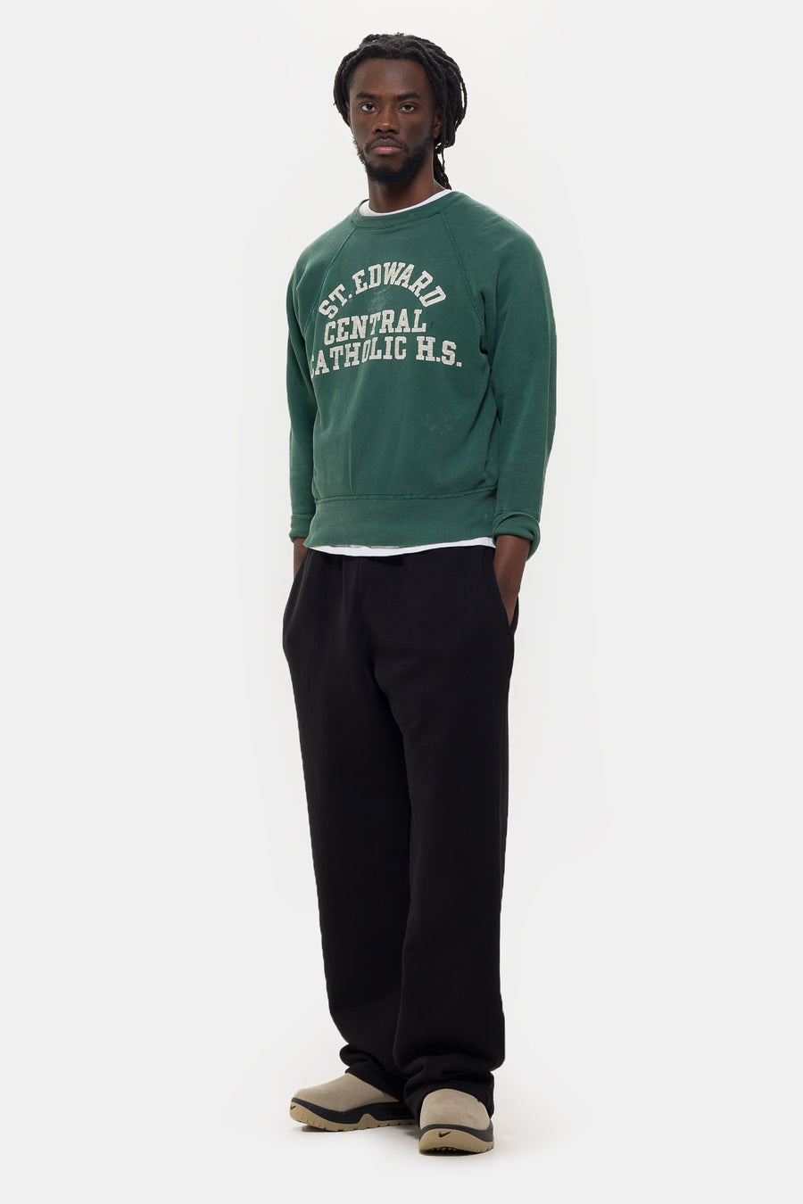 Heavyweight Puddle Pant in Jet Black - 2