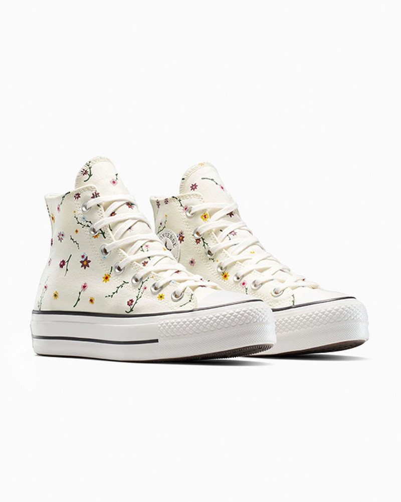 Chuck Taylor All Star Lift Platform Embroidered Blooms 4