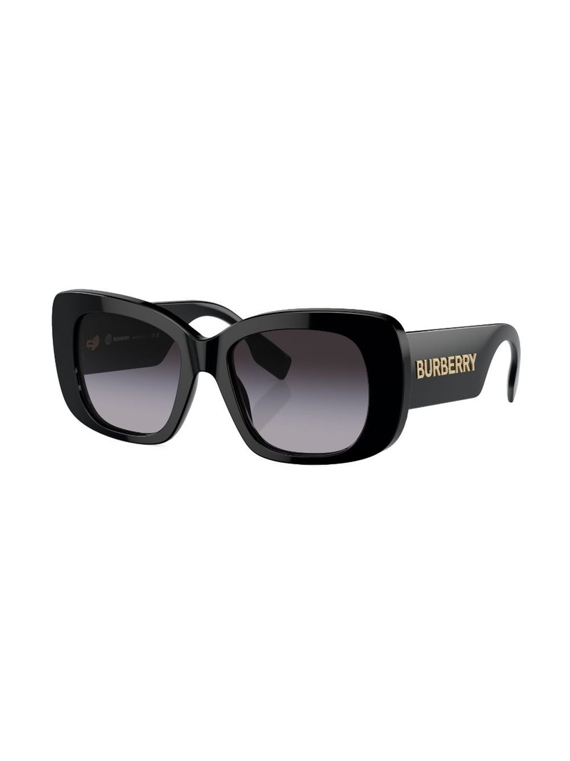 Burberry logo-print square-frame sunglasses outlook