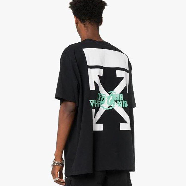 Off-White FW19 Waterfall S/S Over TeeBlack Multicolor OMAA038E191850151088 - 4