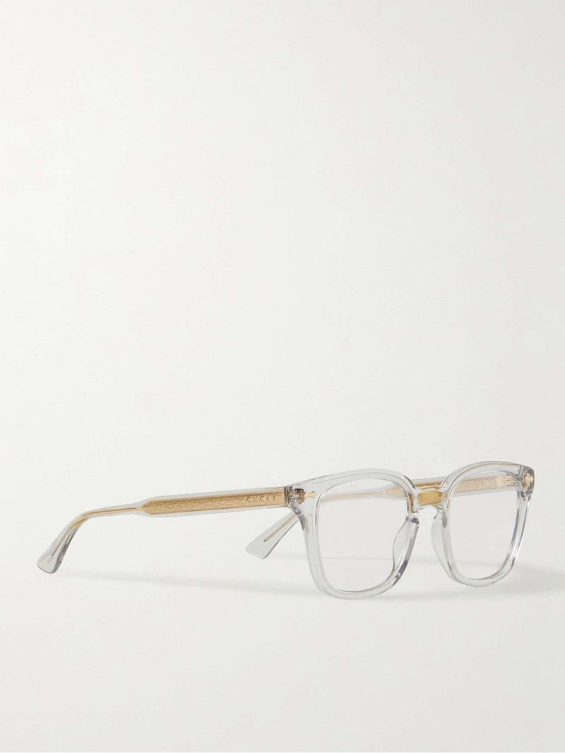 D-Frame Acetate and Gold-Tone Blue Light-Blocking Optical Glasses 3