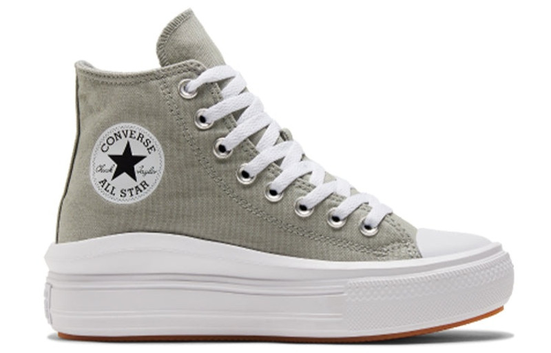 (WMNS) Converse Chuck Taylor All Star Move Platform High 'Seasonal Color - Slate Sage Gum' A00562C 2