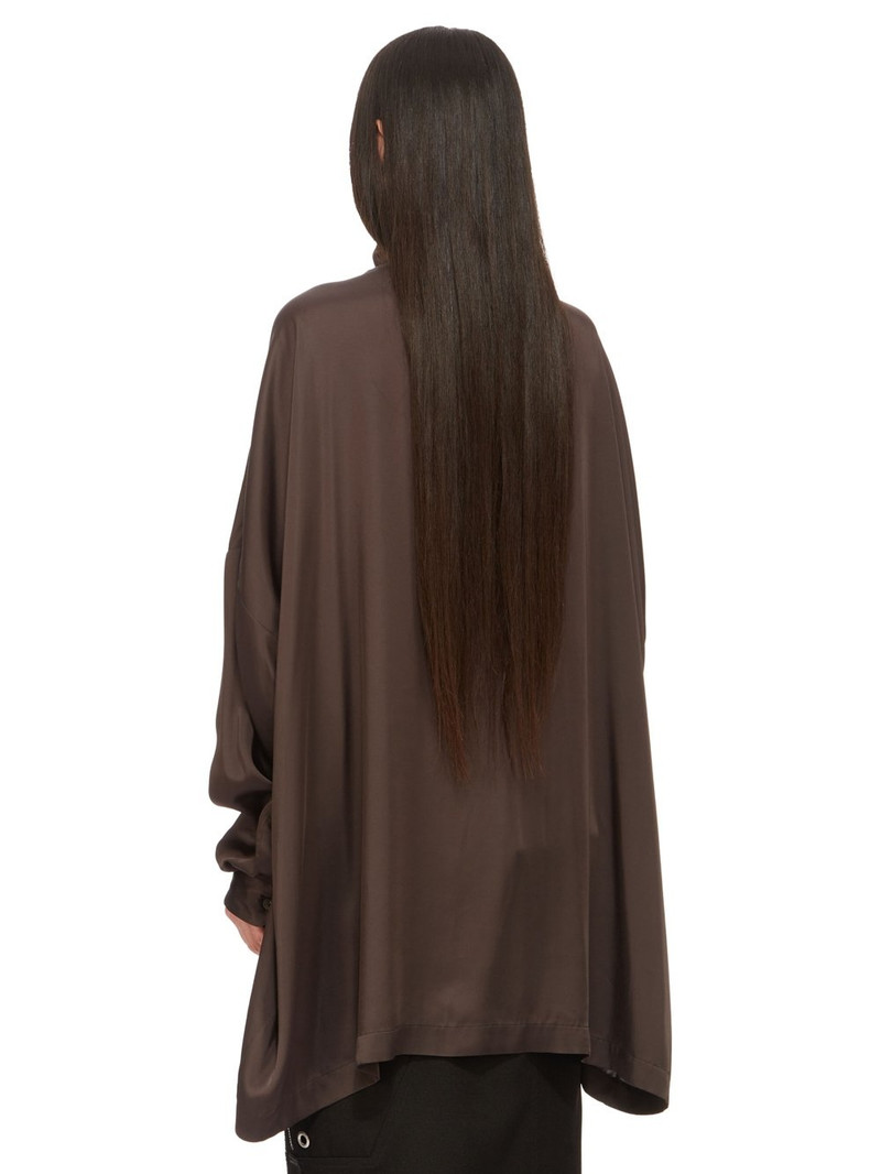 Asymmetric satin turtleneck top 3