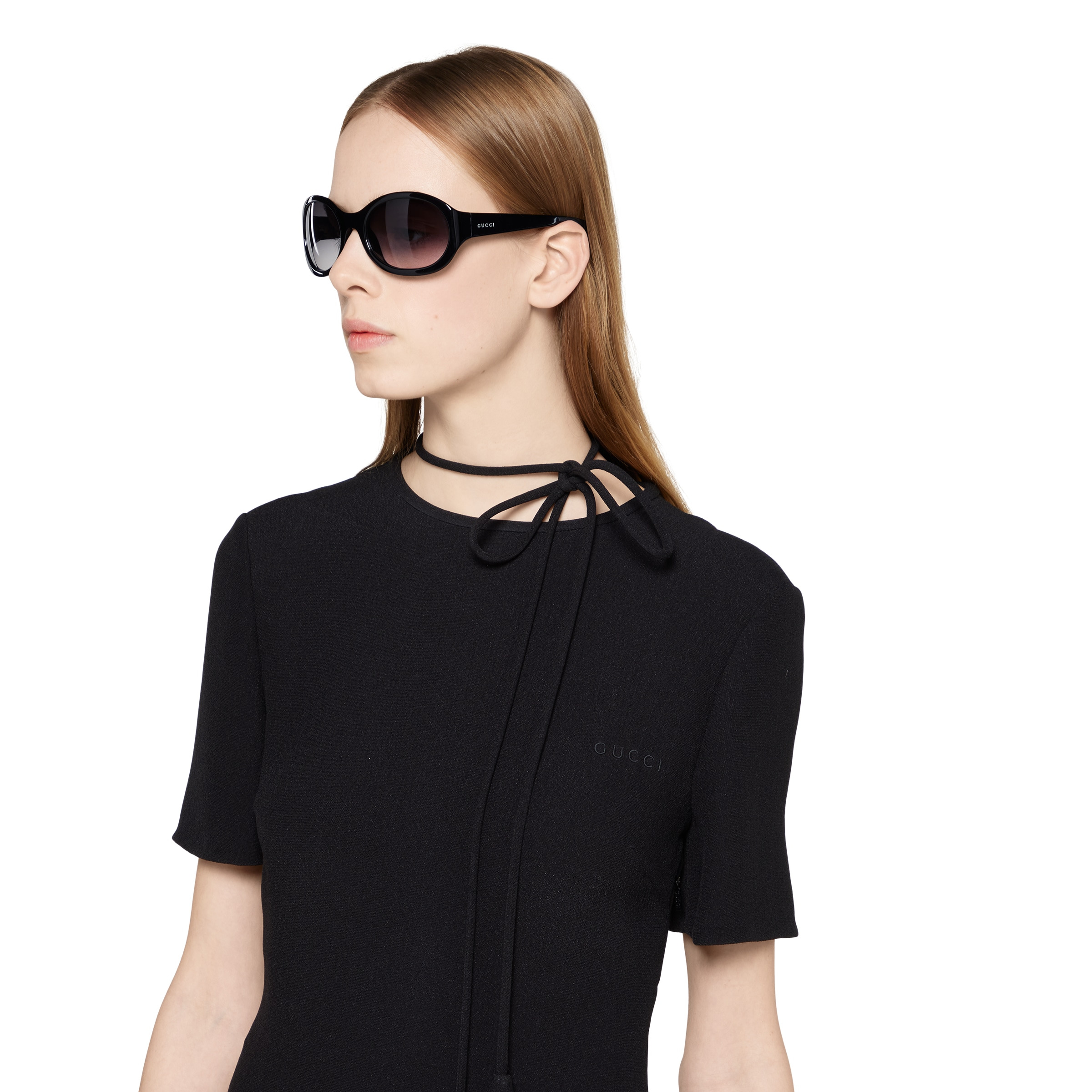 Silk crêpe mini dress with embroidery - 5