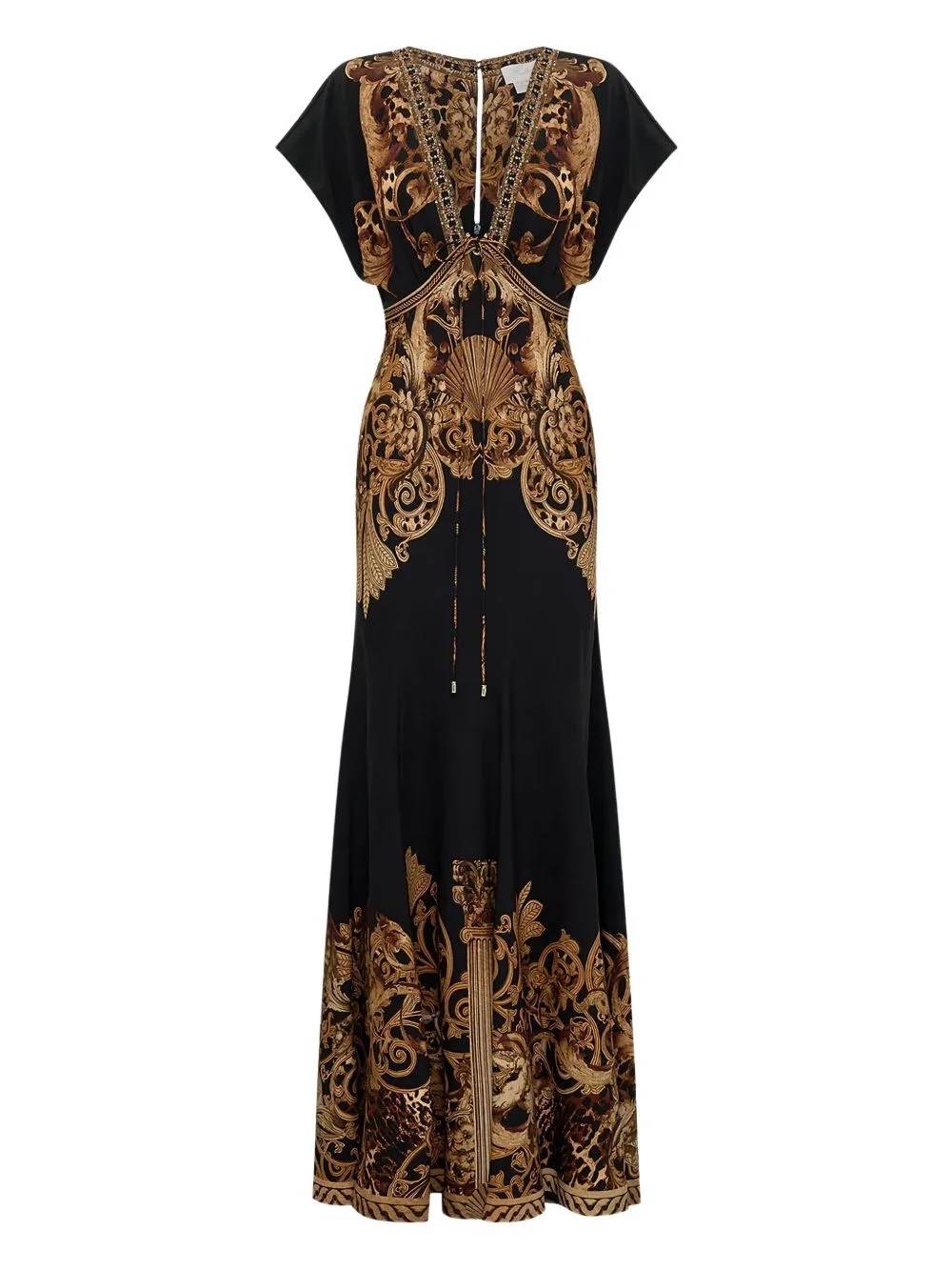 V-neck maxi dress - 1