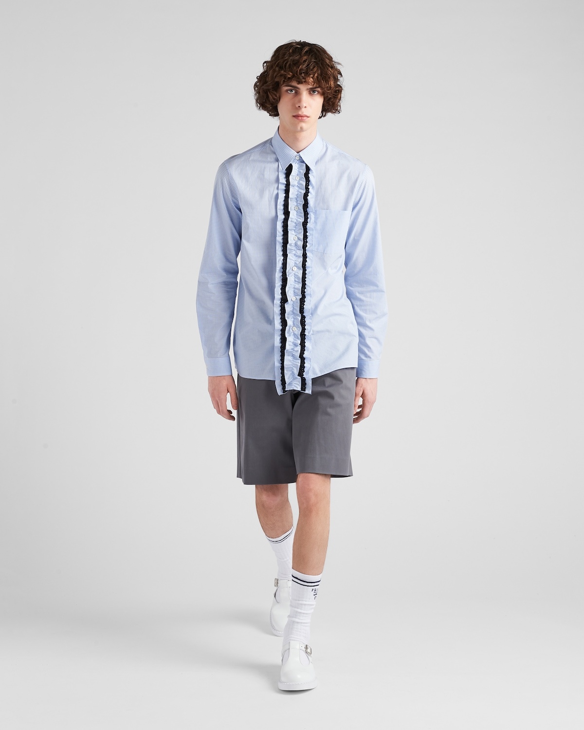 Stretch cotton Bermuda shorts - 2