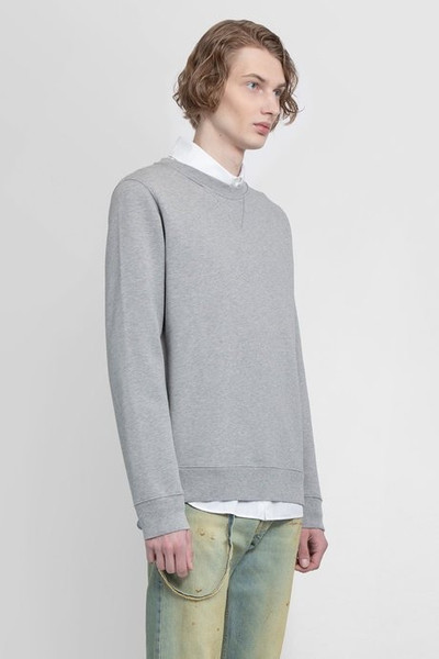 Maison Margiela Maison margiela men's grey crewneck cotton sweatshirt outlook