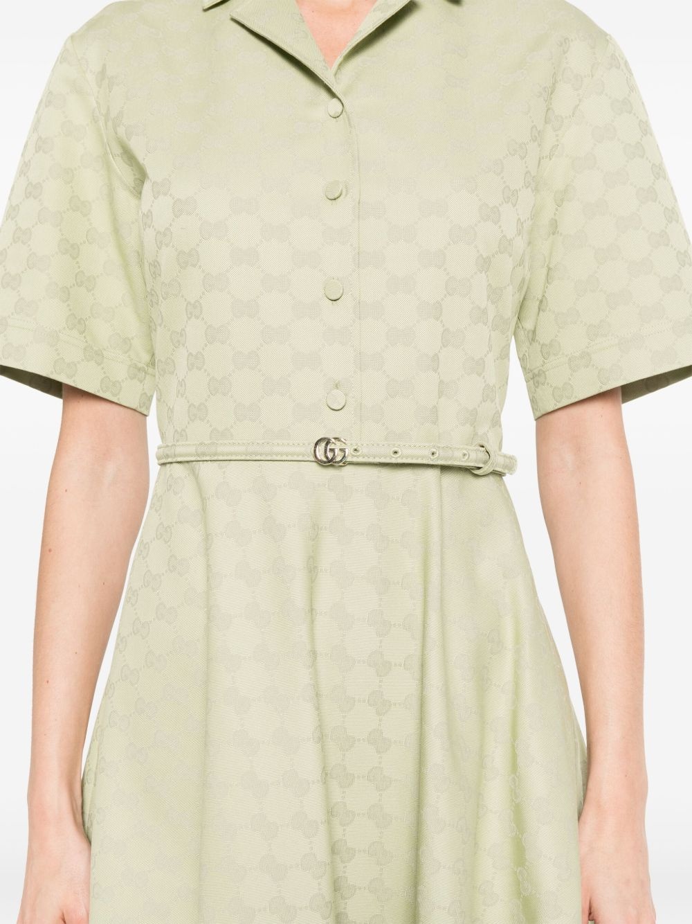GG-jacquard midi dress - 5