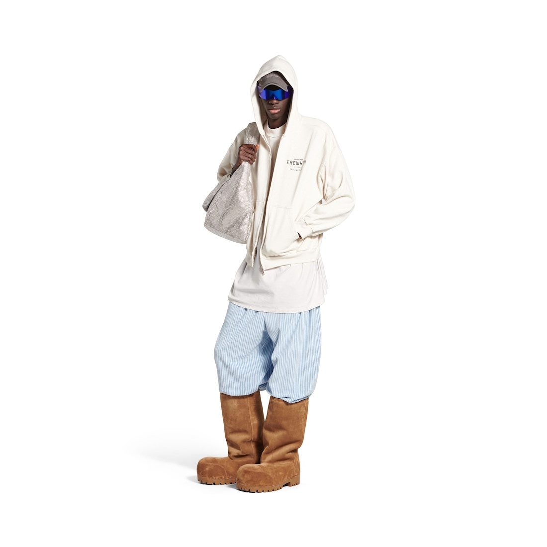 Erewhon® Los Angeles Zip-up Hoodie Medium Fit in Beige/black - 2