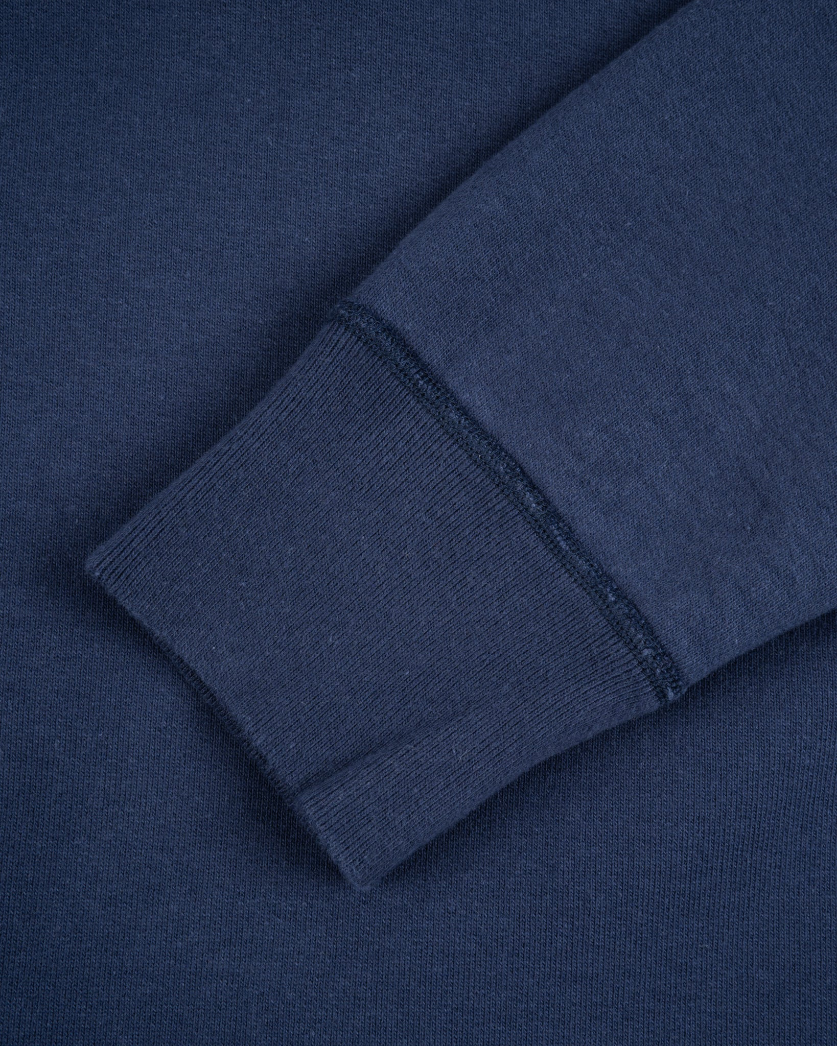 IHSW-49-NAV 14oz Ultra Heavyweight Loopwheel Cotton Hoodie - Navy - 7