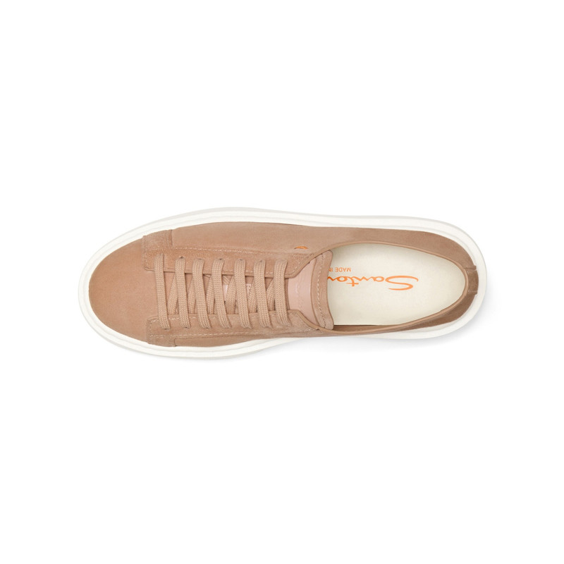 Women's natural suede sneaker 5