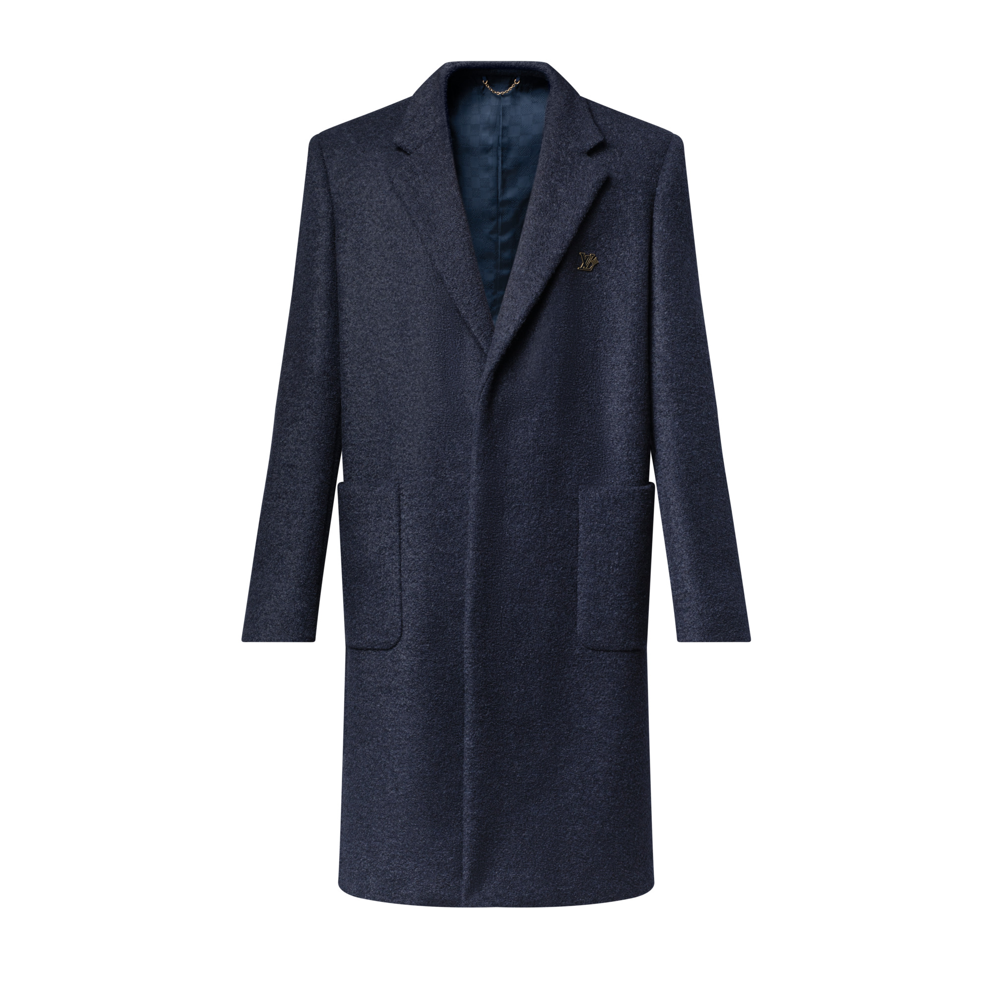 Single-Breasted Wool City Coat - 1