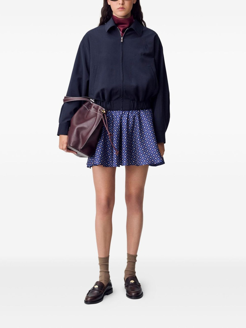 Claudie Pierlot cropped zip-up jacket outlook