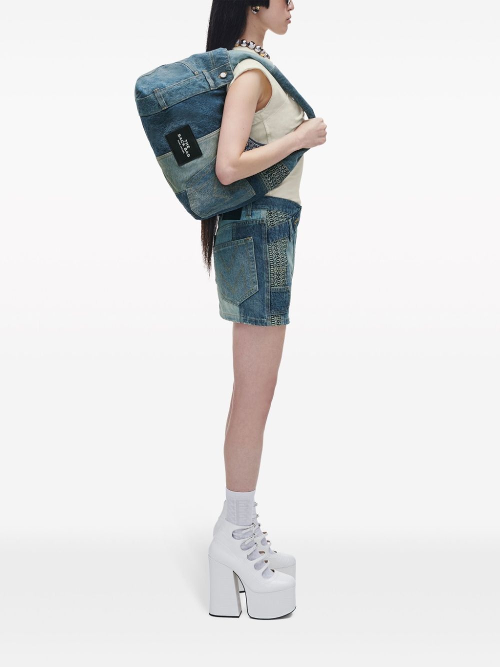 The Deconstructed Denim Sack bag - 3