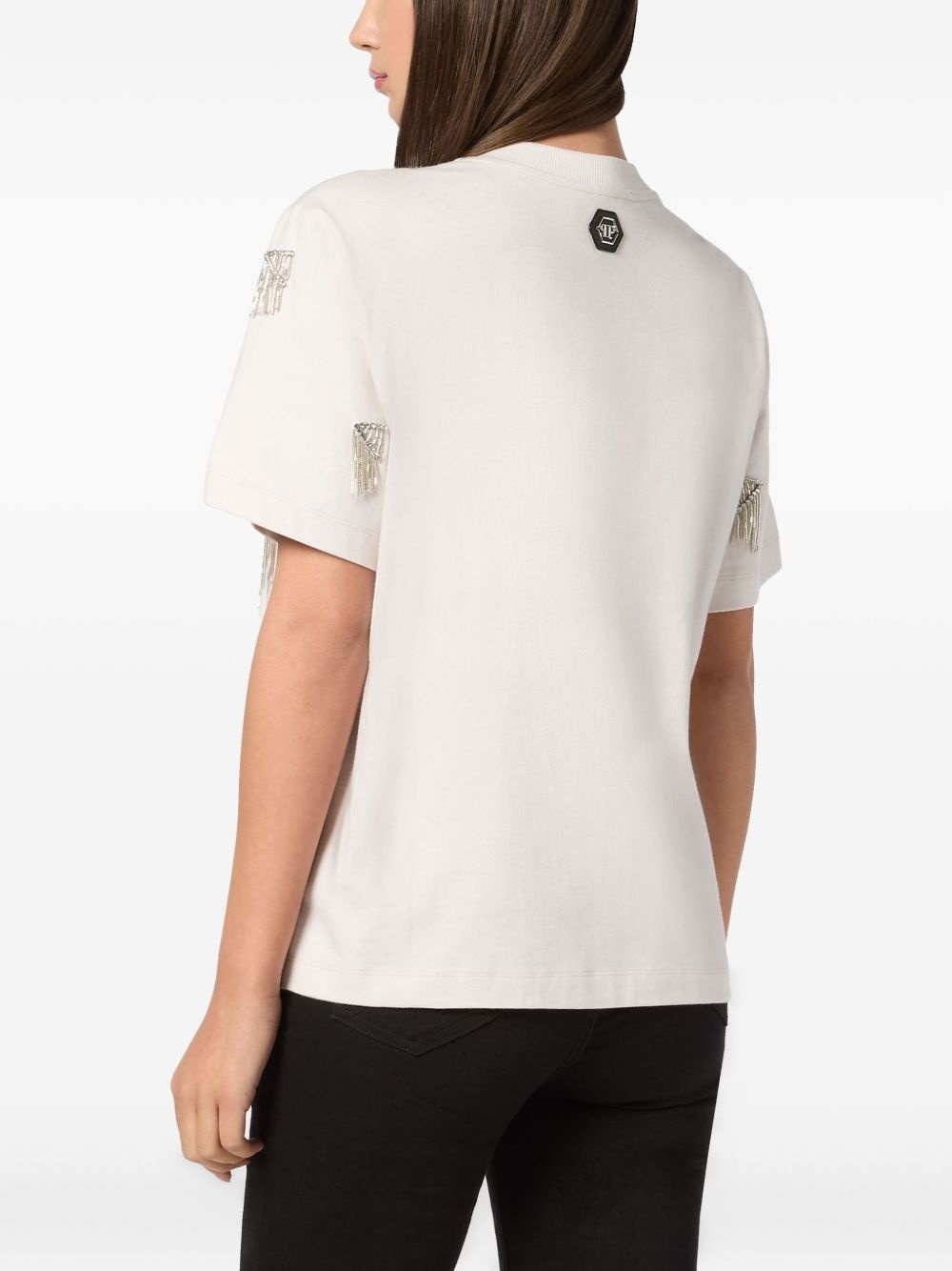 Fringe jersey T-shirt - 3