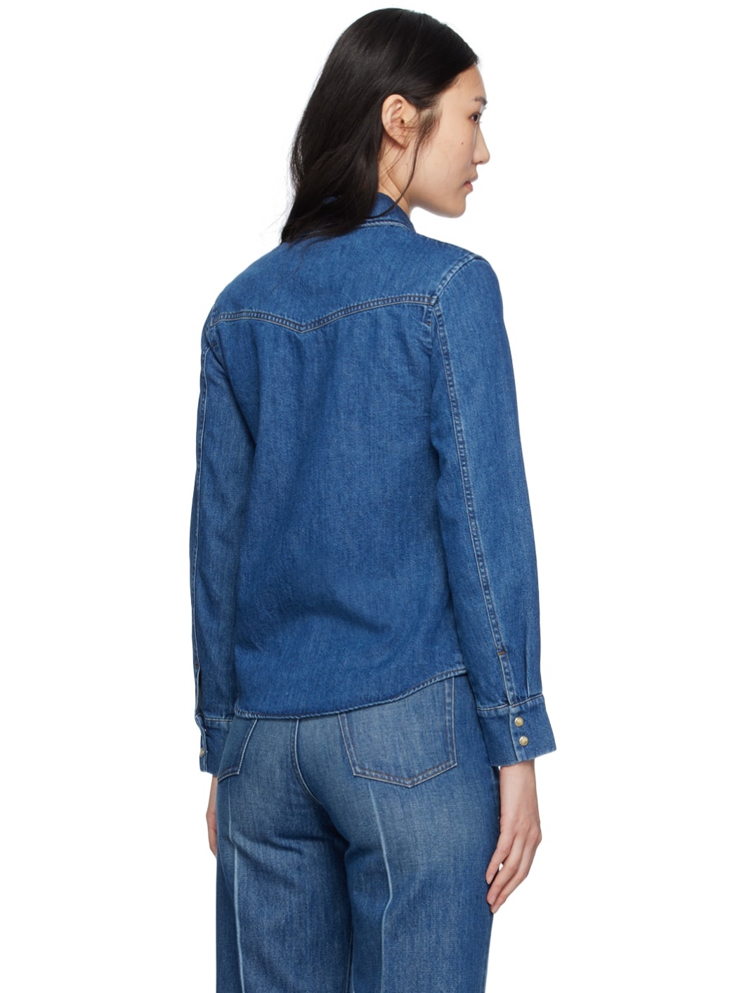 Indigo Natacha Ramsay-Levi Edition Durol Denim Shirt - 3