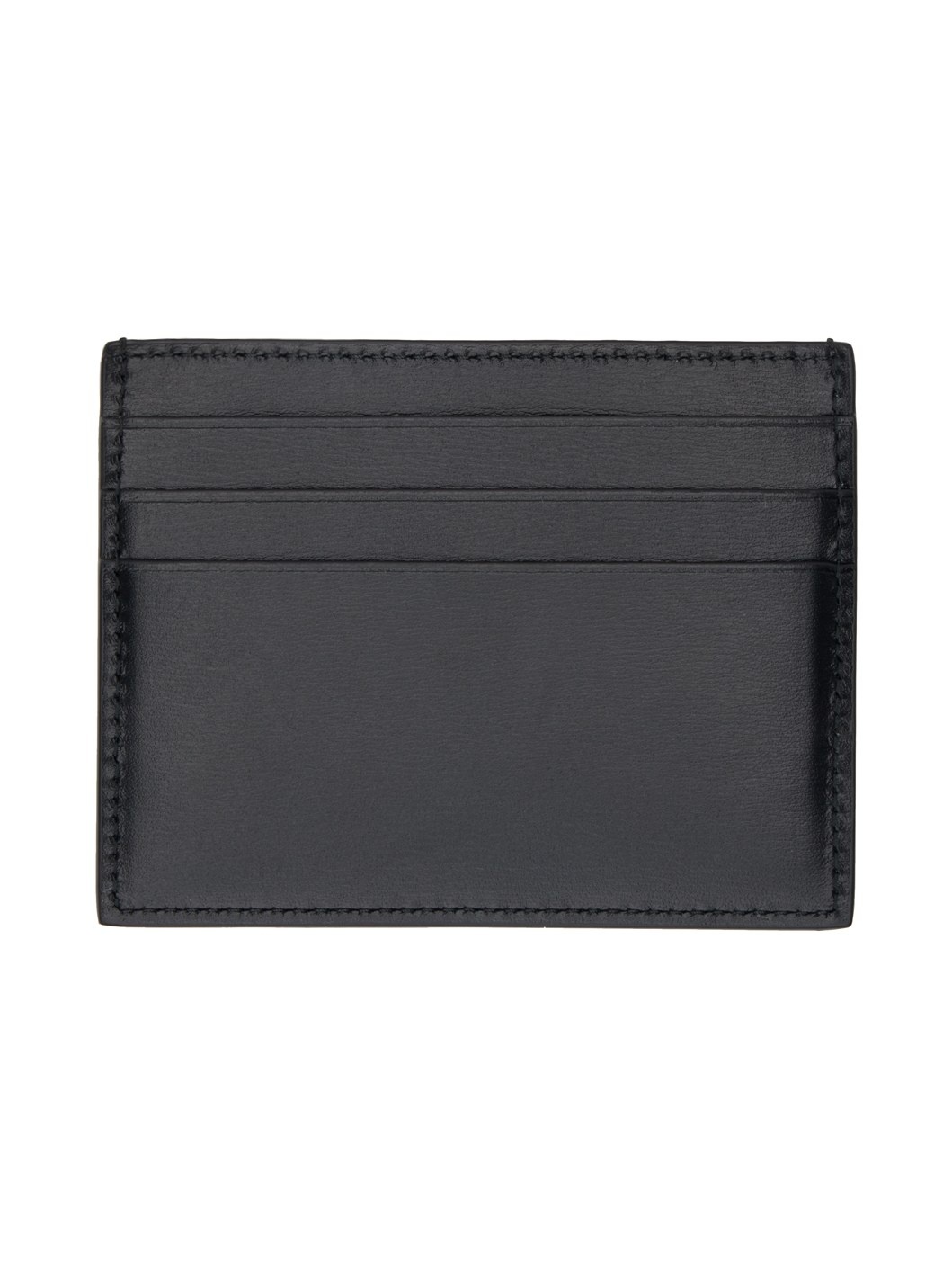 Black Leather Card Holder - 2