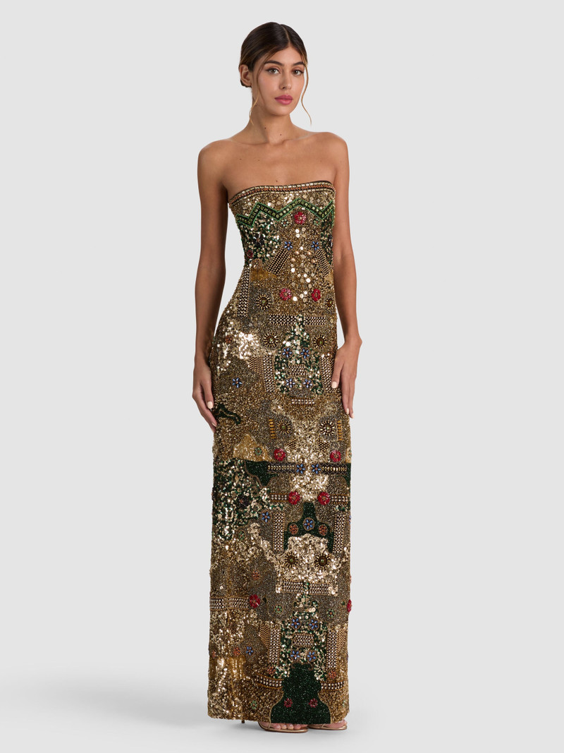 DELORA EMBELLISHED STRAPLESS GOWN 2