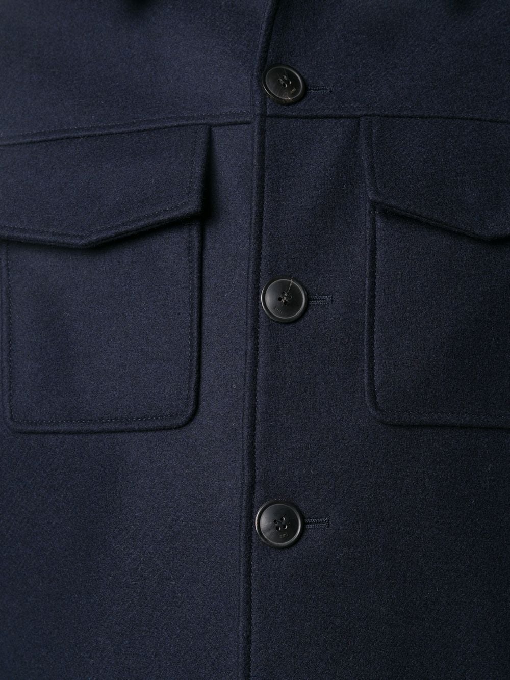 flap pockets single-breasted jacket - 5